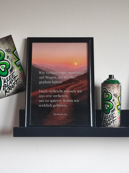 Kraftbild „verlieren wir uns“