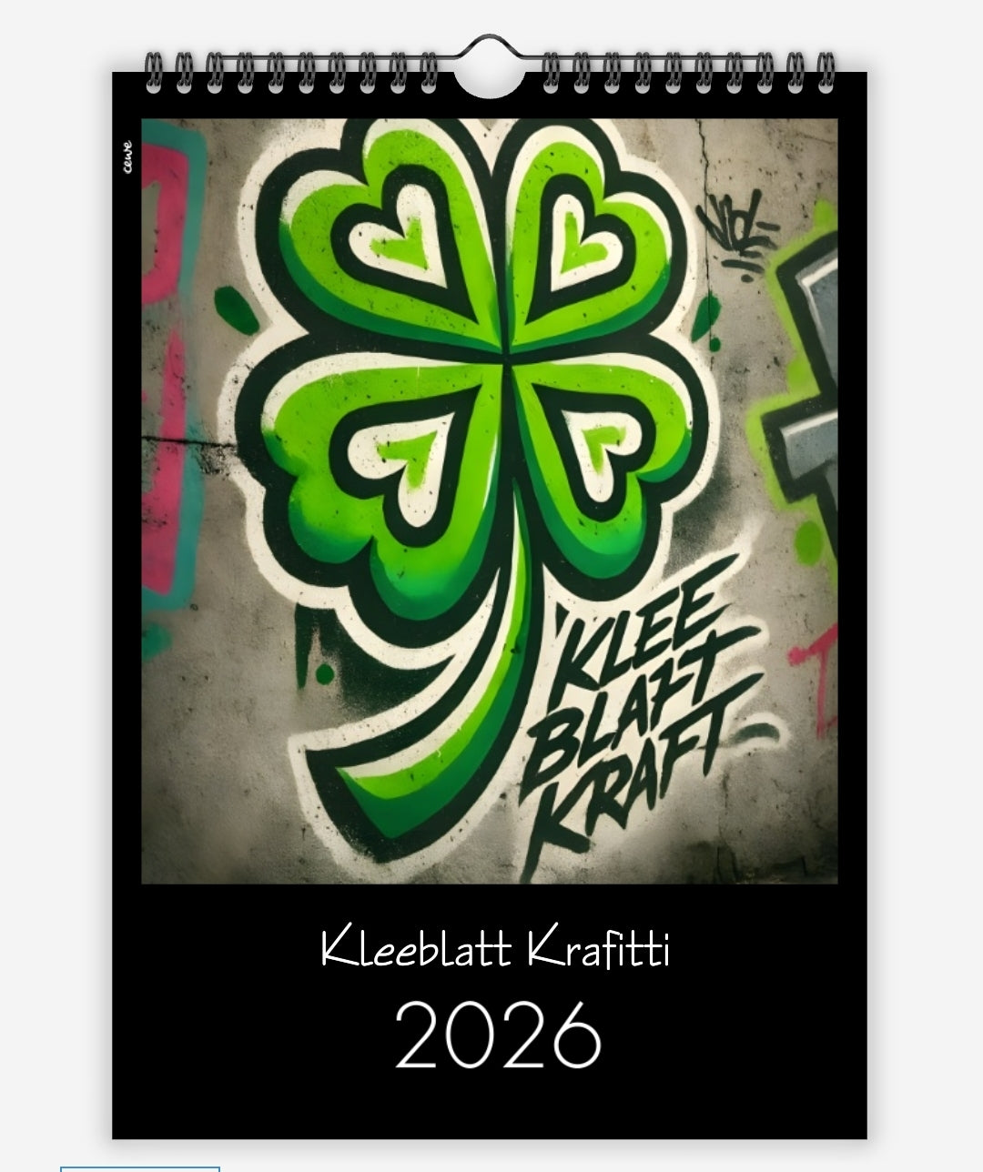Kleeblatt Krafitti 🍀 Kalender 2026